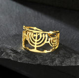 Anillo Menora acero