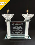 Portavelas cristal