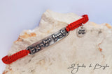 Plaque de bracelet en fil de nylon