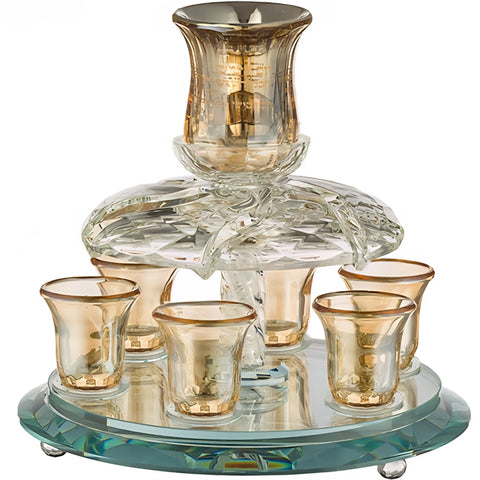 Fuente para Kidush cristal