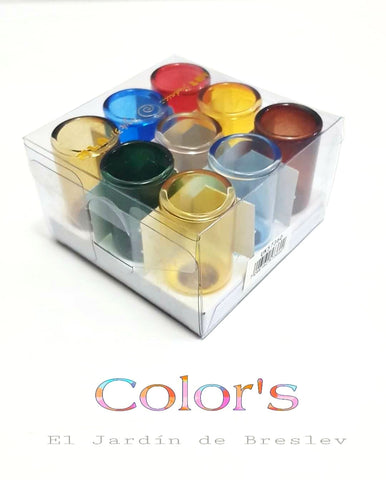 Colors glass cups